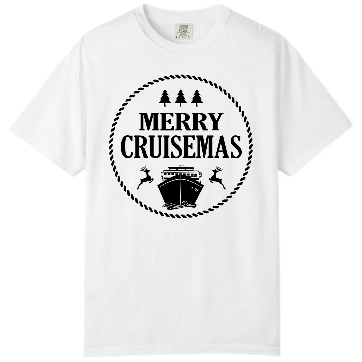 Merry Cruisemas Comfort Color in White