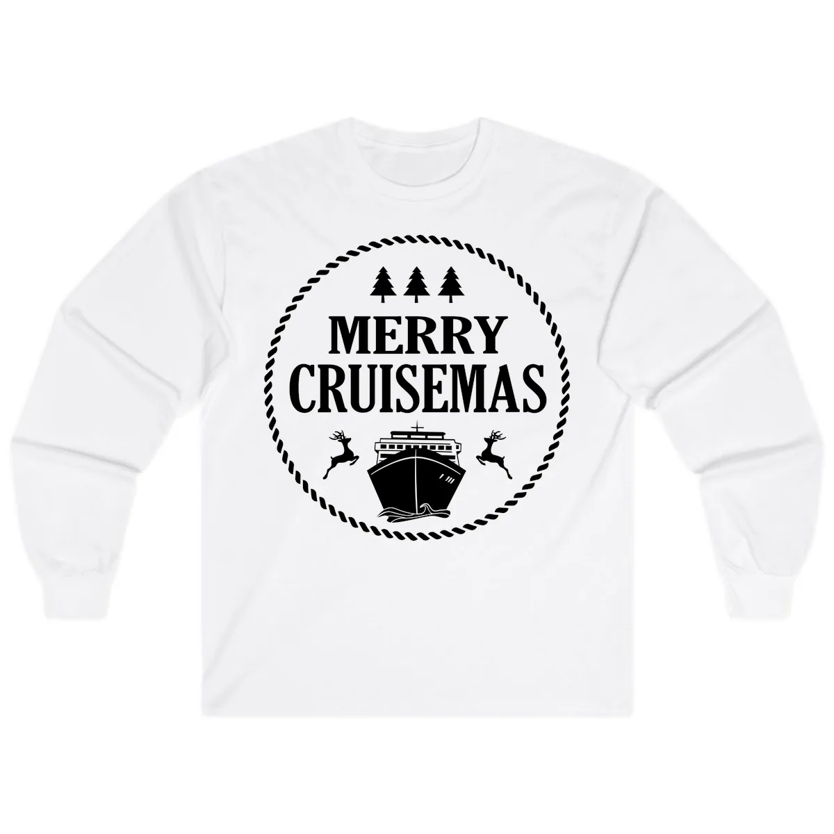 Merry Cruisemas Long Sleeve in White