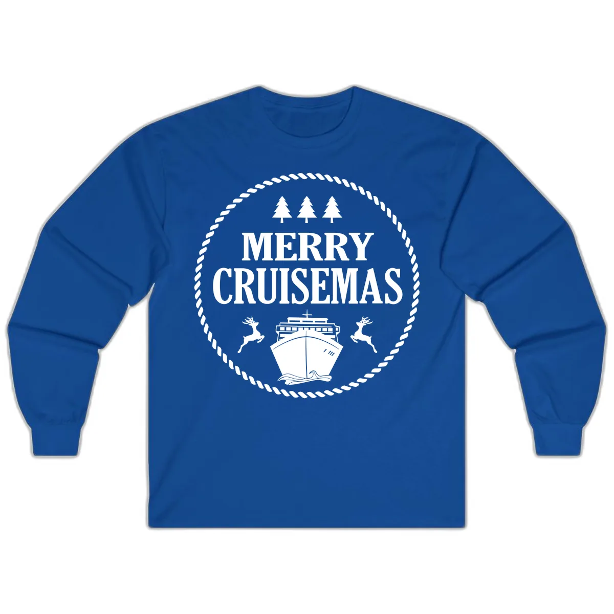 Merry Cruisemas Long Sleeve in Royal