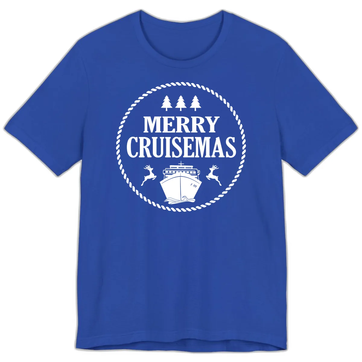Merry Cruisemas Premium T-Shirt in True Royal