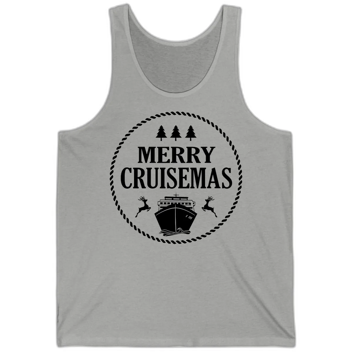 Merry Cruisemas Tank in Athletic Heather