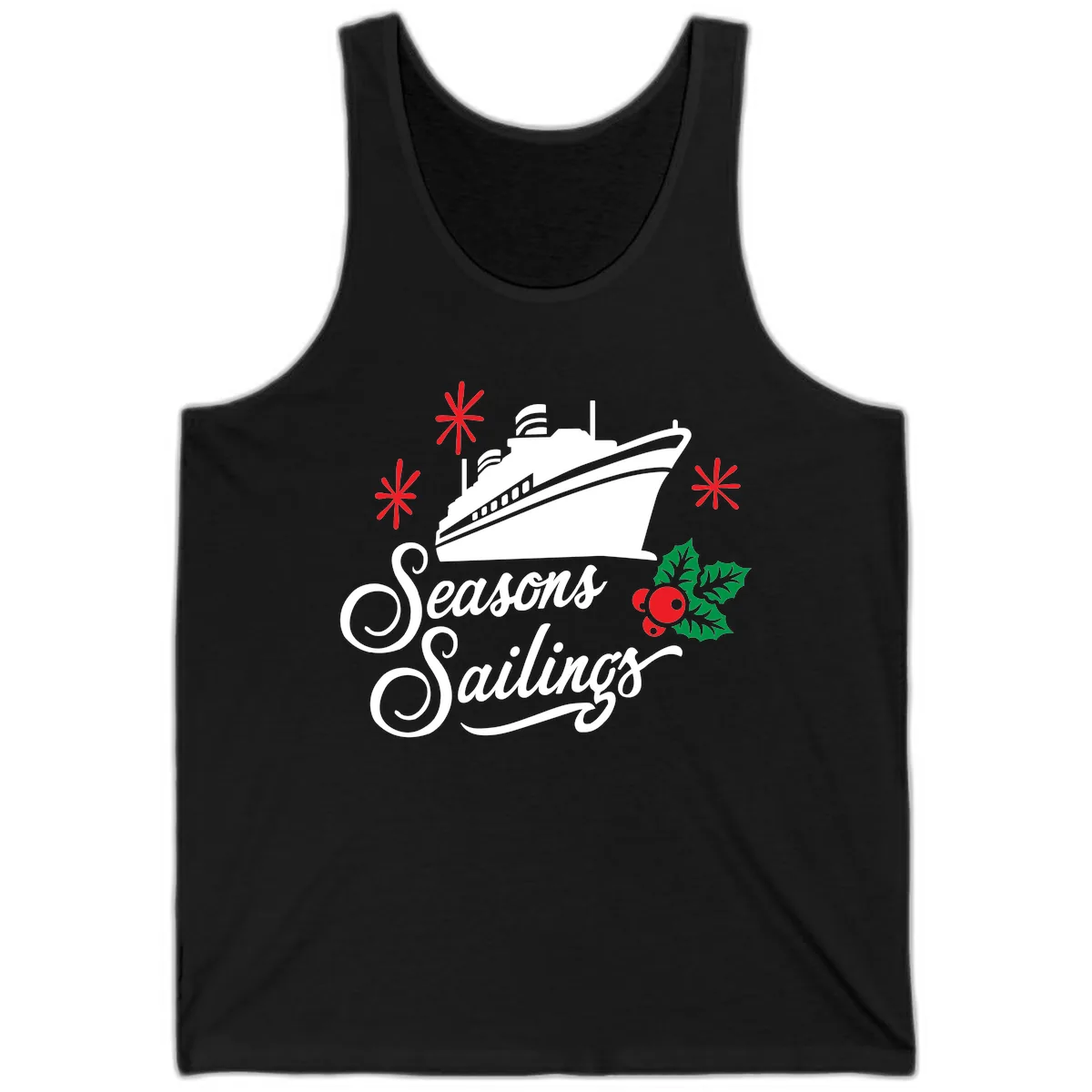 Seasons Sailings Cruise Holiday Tank in Black