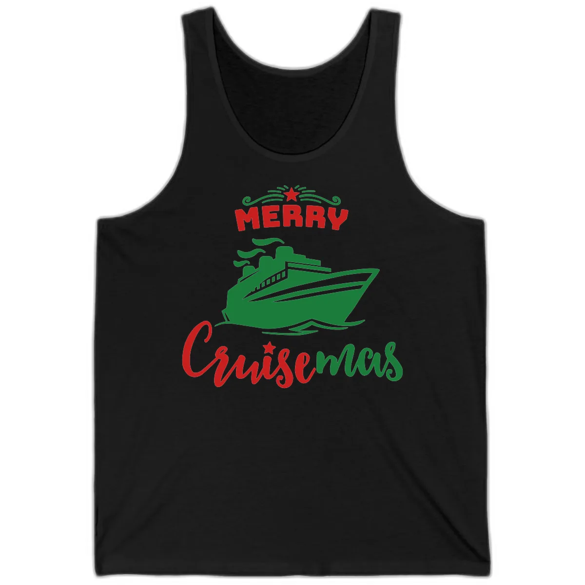 Merry Cruise-mas Ship Tank in Black