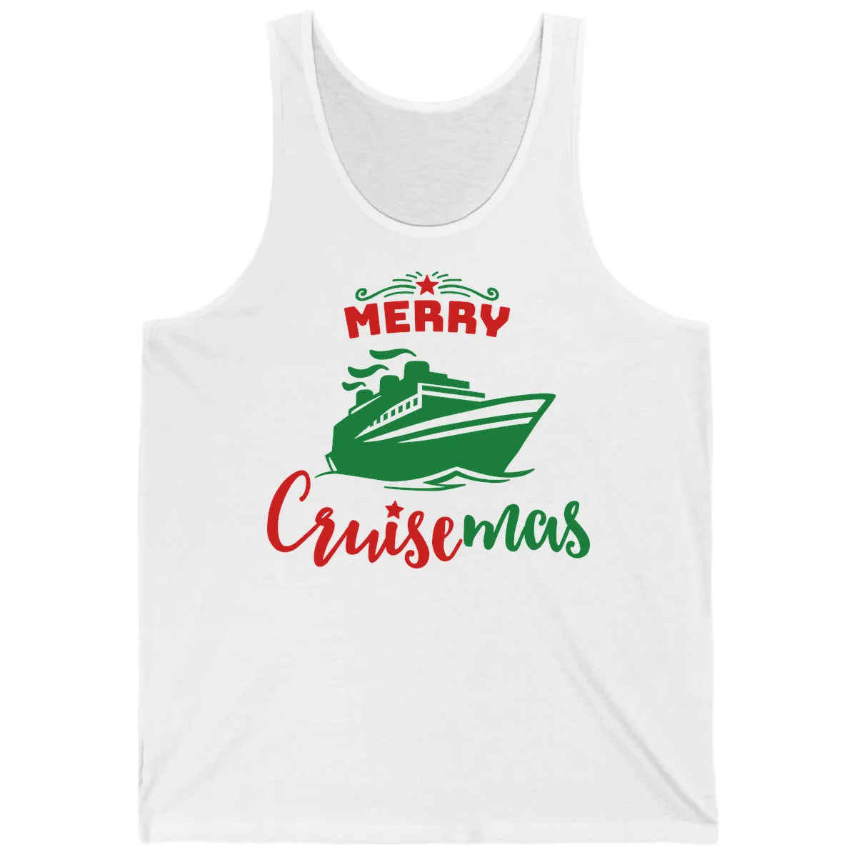 Merry Cruise-mas Ship Tank in White