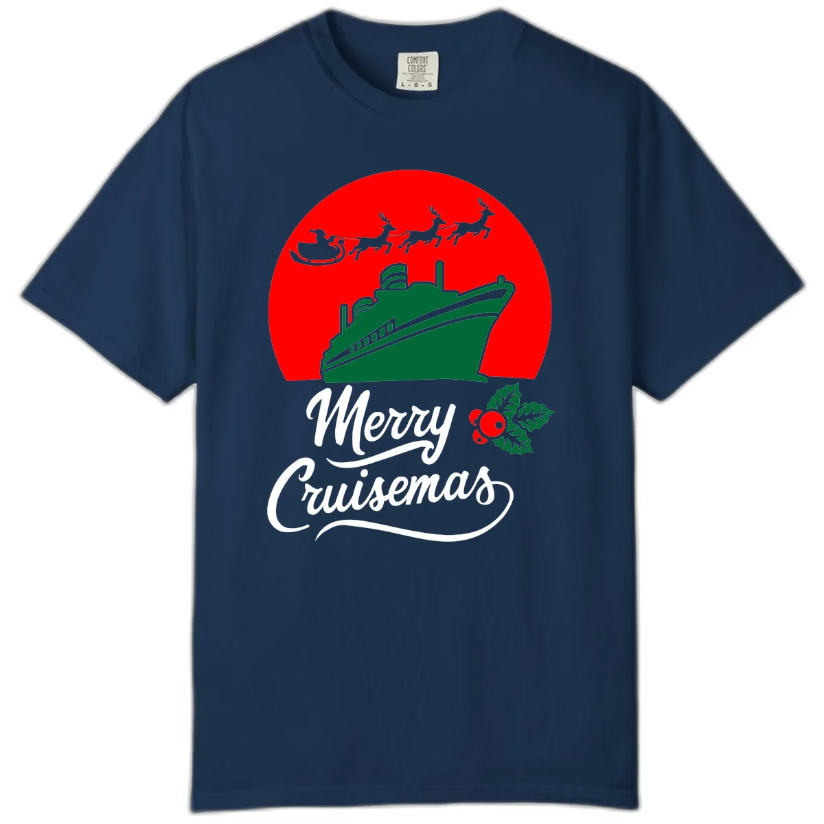 Merry Cruisemas Comfort Color in Navy