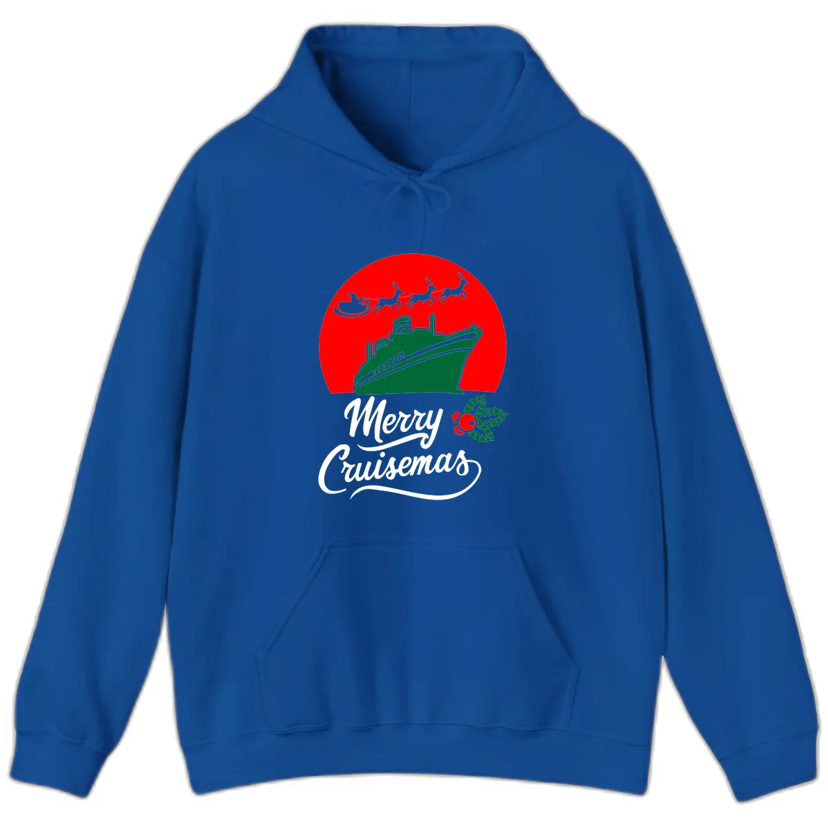 Merry Cruisemas Hoodie in Royal