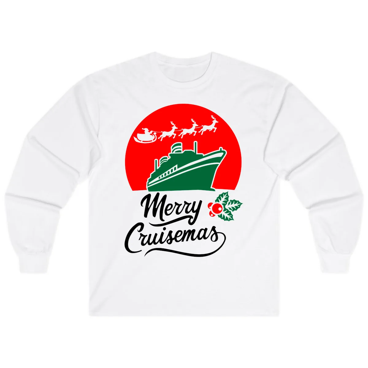 Merry Cruisemas Long Sleeve in White
