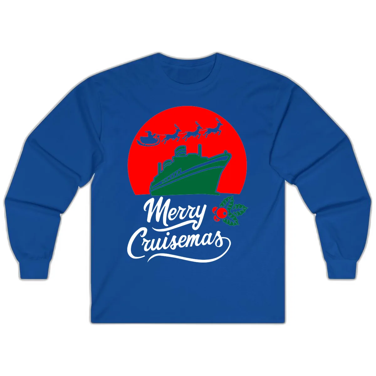 Merry Cruisemas Long Sleeve in Royal