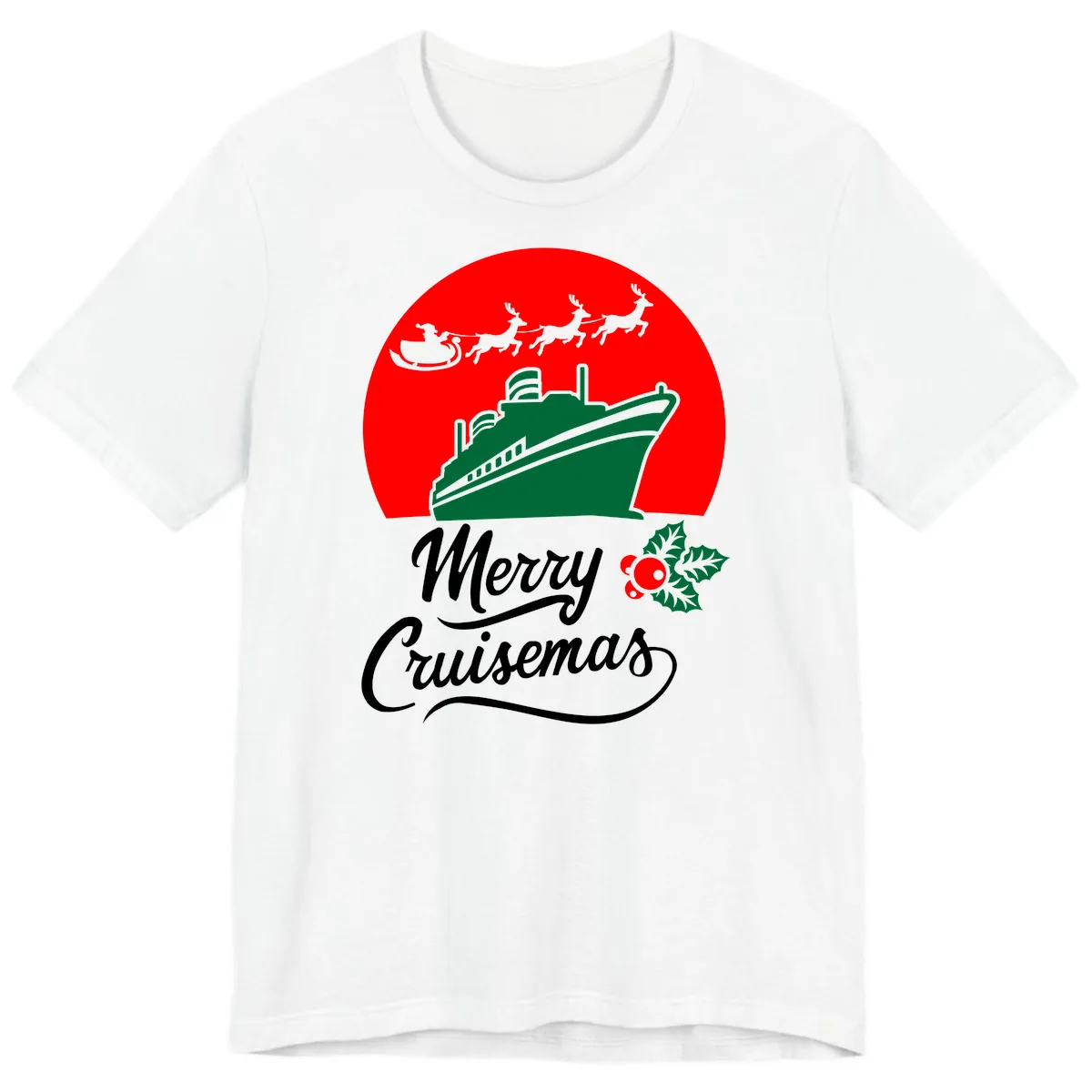 Merry Cruisemas Premium T-Shirt in White