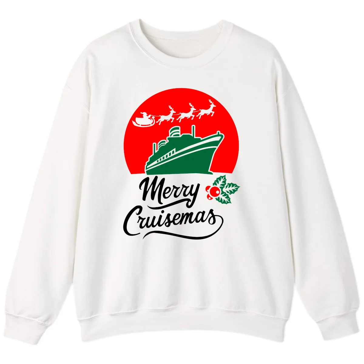 Merry Cruisemas Sweatshirt in White