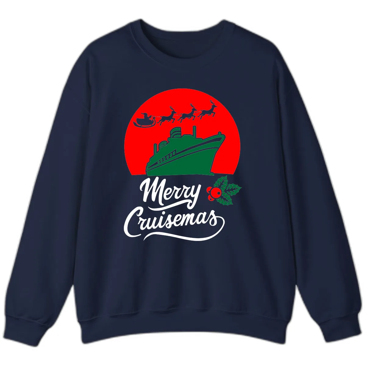 Merry Cruisemas Sweatshirt in Navy