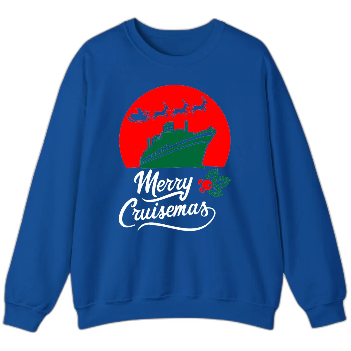 Merry Cruisemas Sweatshirt in Royal
