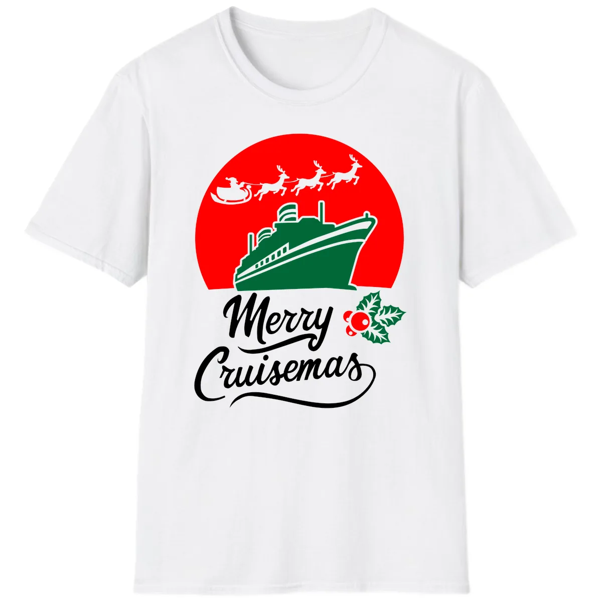 Merry Cruisemas T-Shirt in White