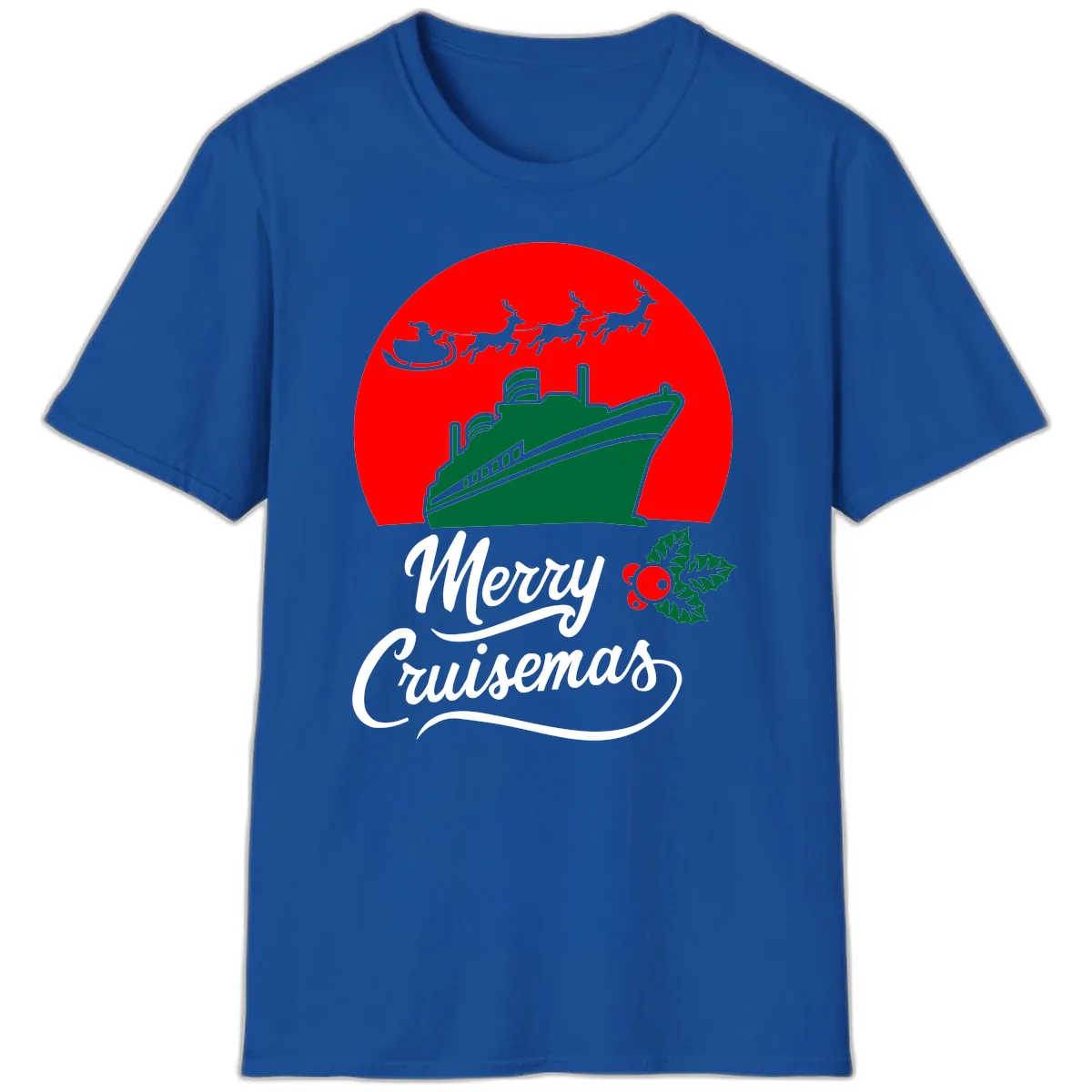 Merry Cruisemas T-Shirt in Royal