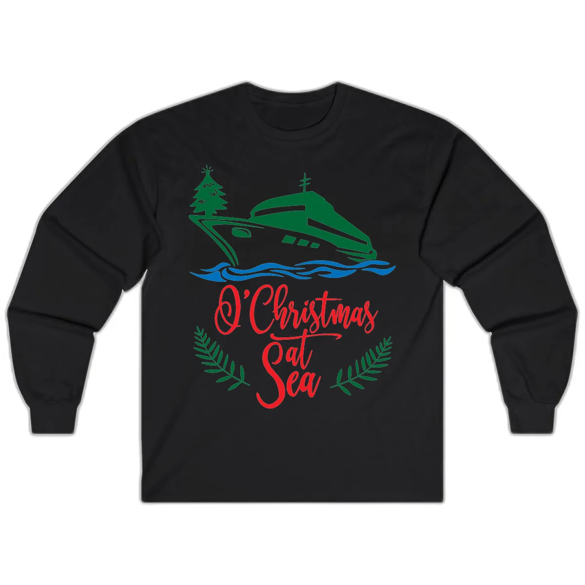 O Christmas At Sea Long Sleeve in Black