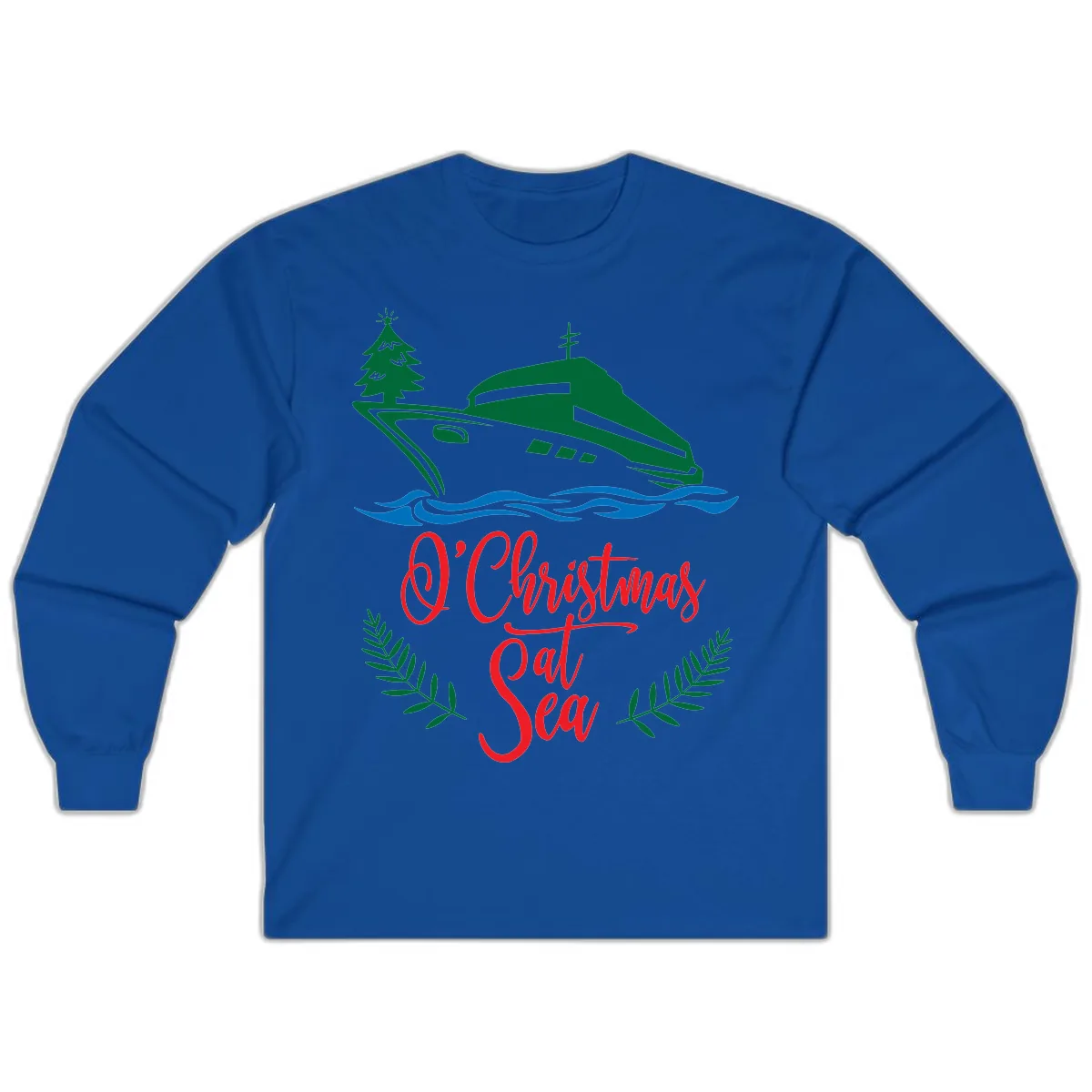 O Christmas At Sea Long Sleeve in Royal