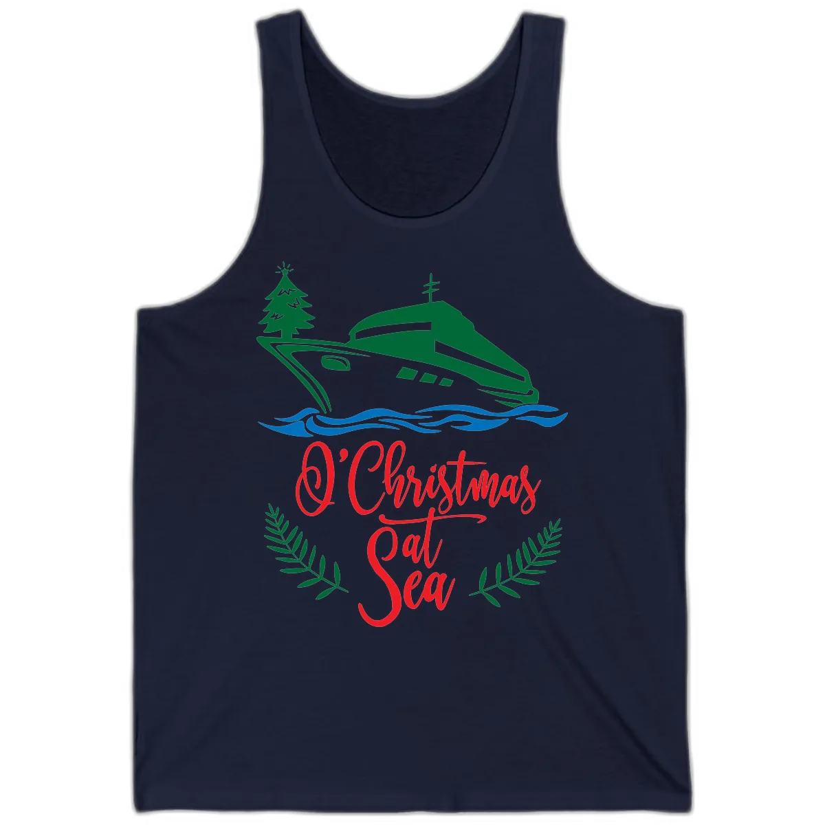 O Christmas At Sea Tank in Navy