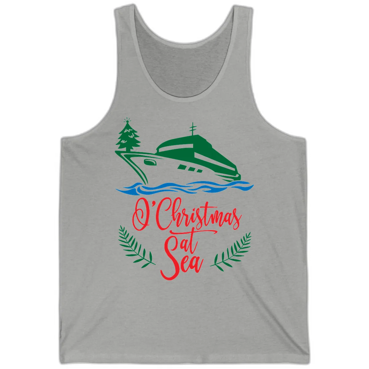 O Christmas At Sea Tank in Athletic Heather