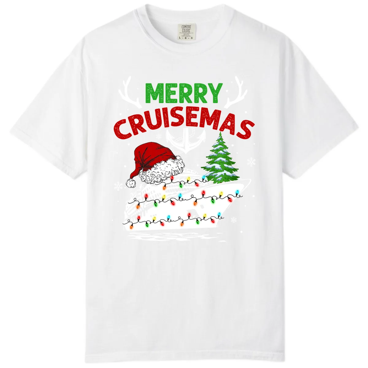 Merry Cruisemas Comfort Color in White