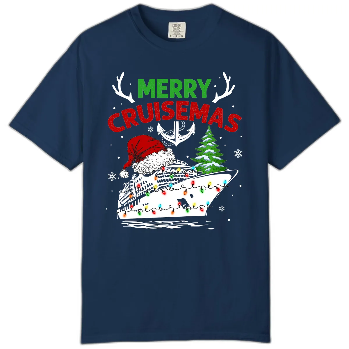 Merry Cruisemas Comfort Color in Navy