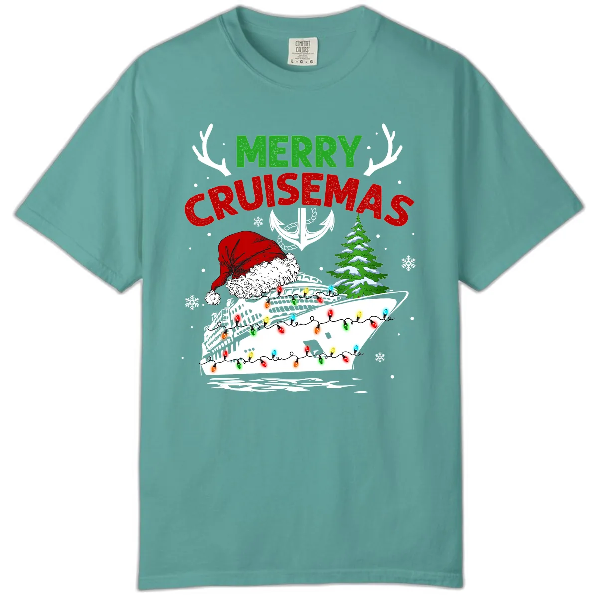 Merry Cruisemas Comfort Color in Seafoam