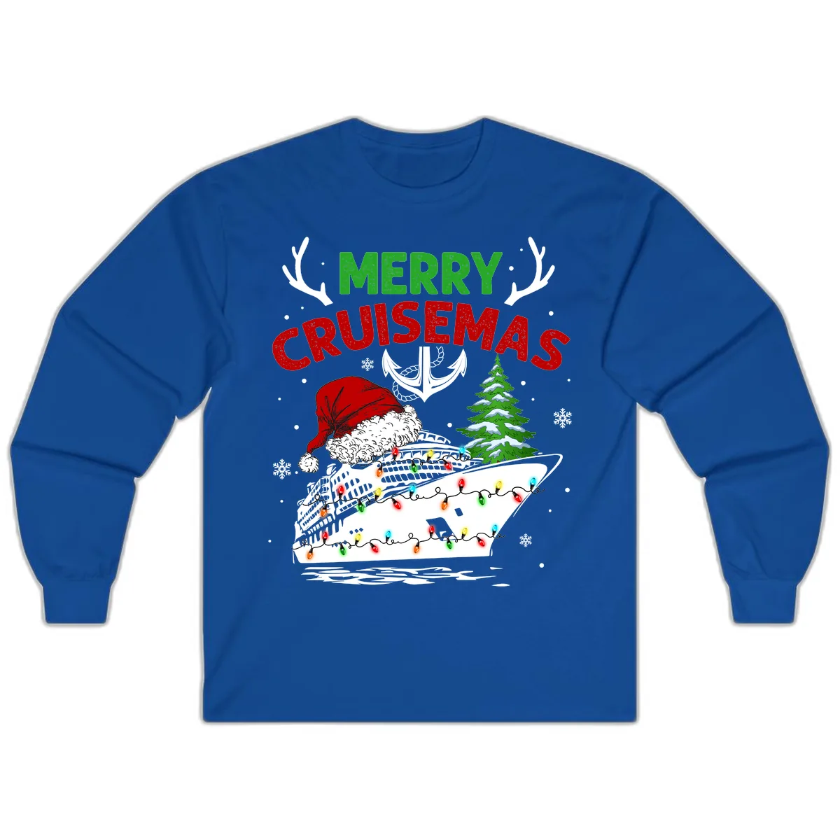 Merry Cruisemas Long Sleeve in Royal