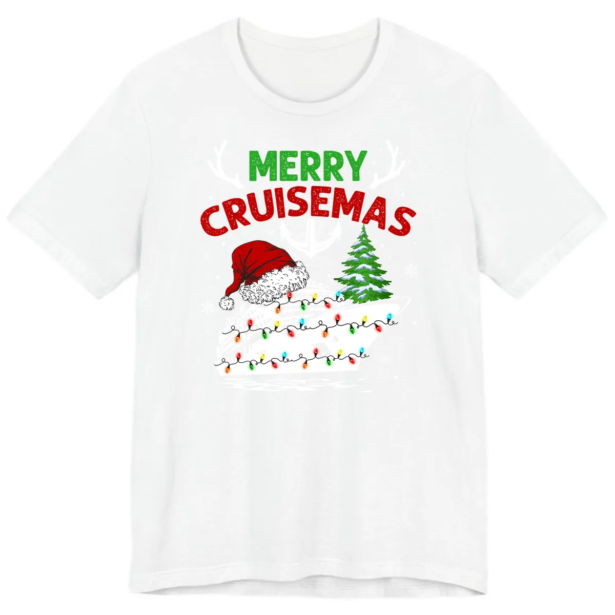 Merry Cruisemas Premium T-Shirt in White