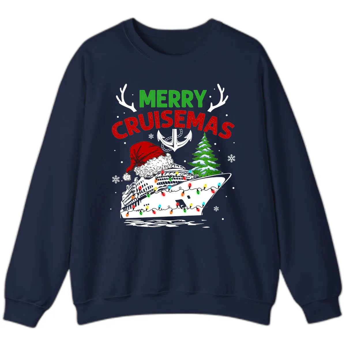 Merry Cruisemas Sweatshirt in Navy
