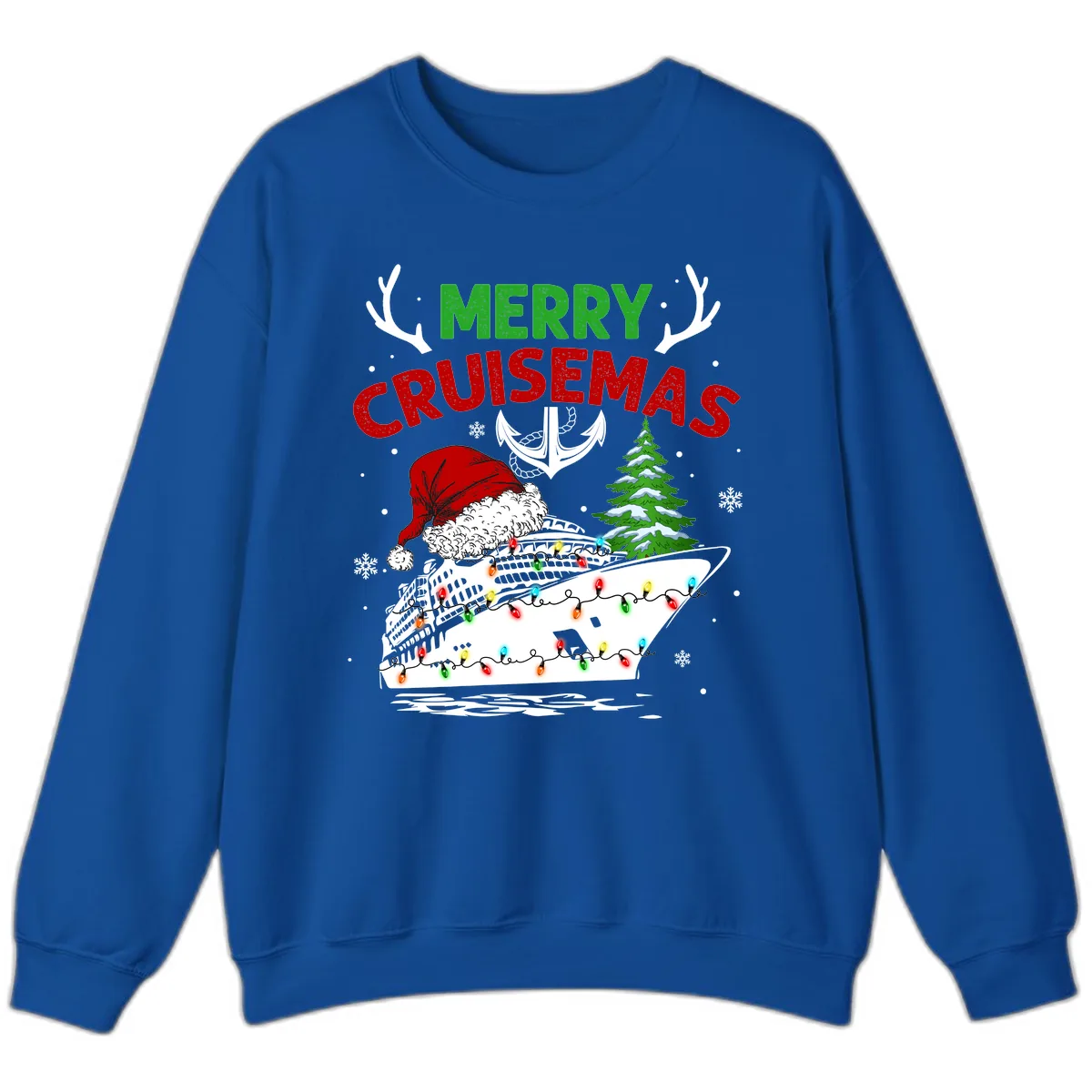 Merry Cruisemas Sweatshirt in Royal