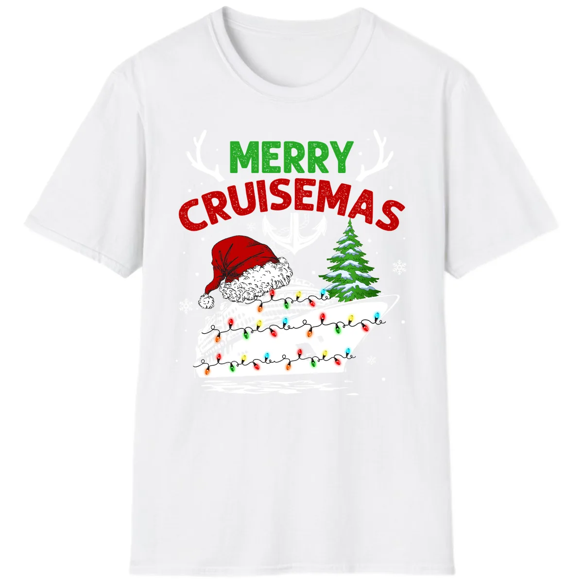 Merry Cruisemas T-Shirt in White