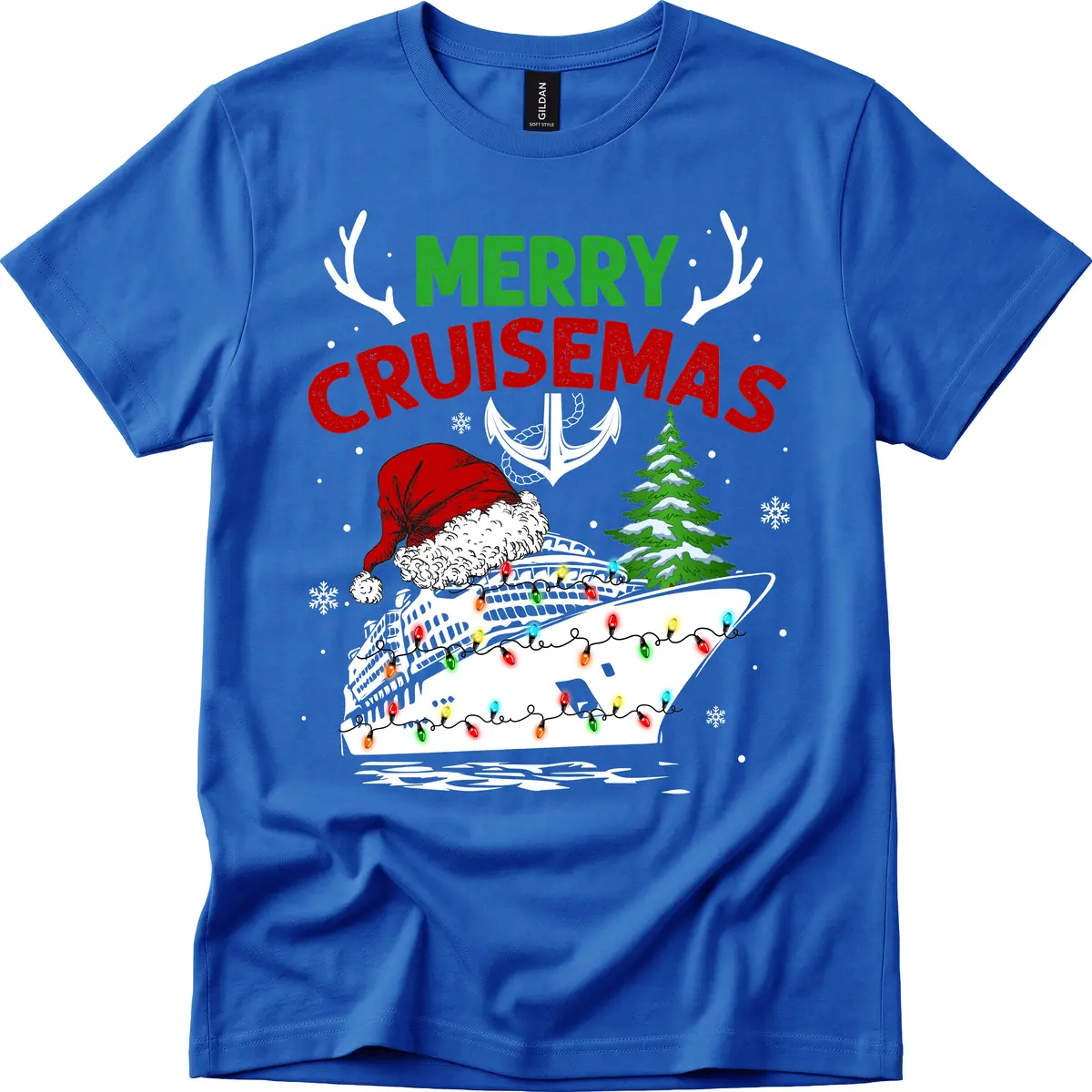 Merry Cruisemas T-Shirt in Royal