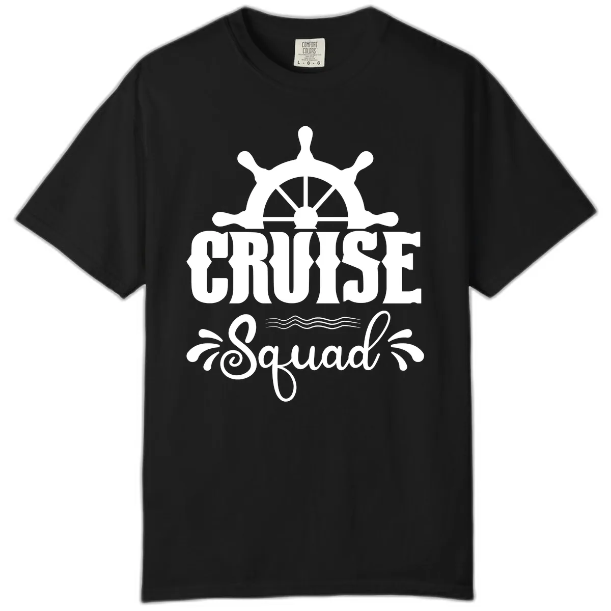 Cruise Squad Ship Wheel Comfort Color in Black