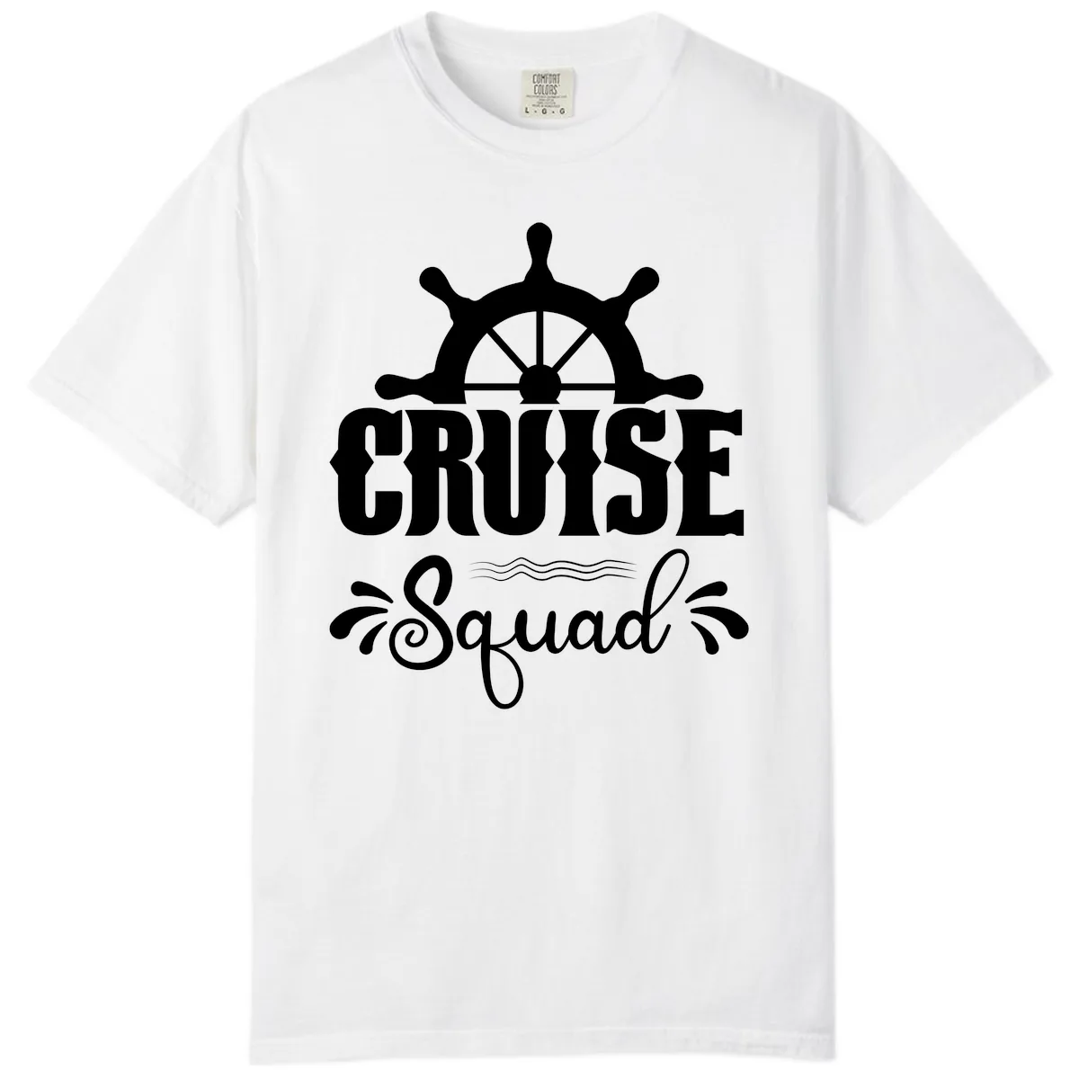 Cruise Squad Ship Wheel Comfort Color in White