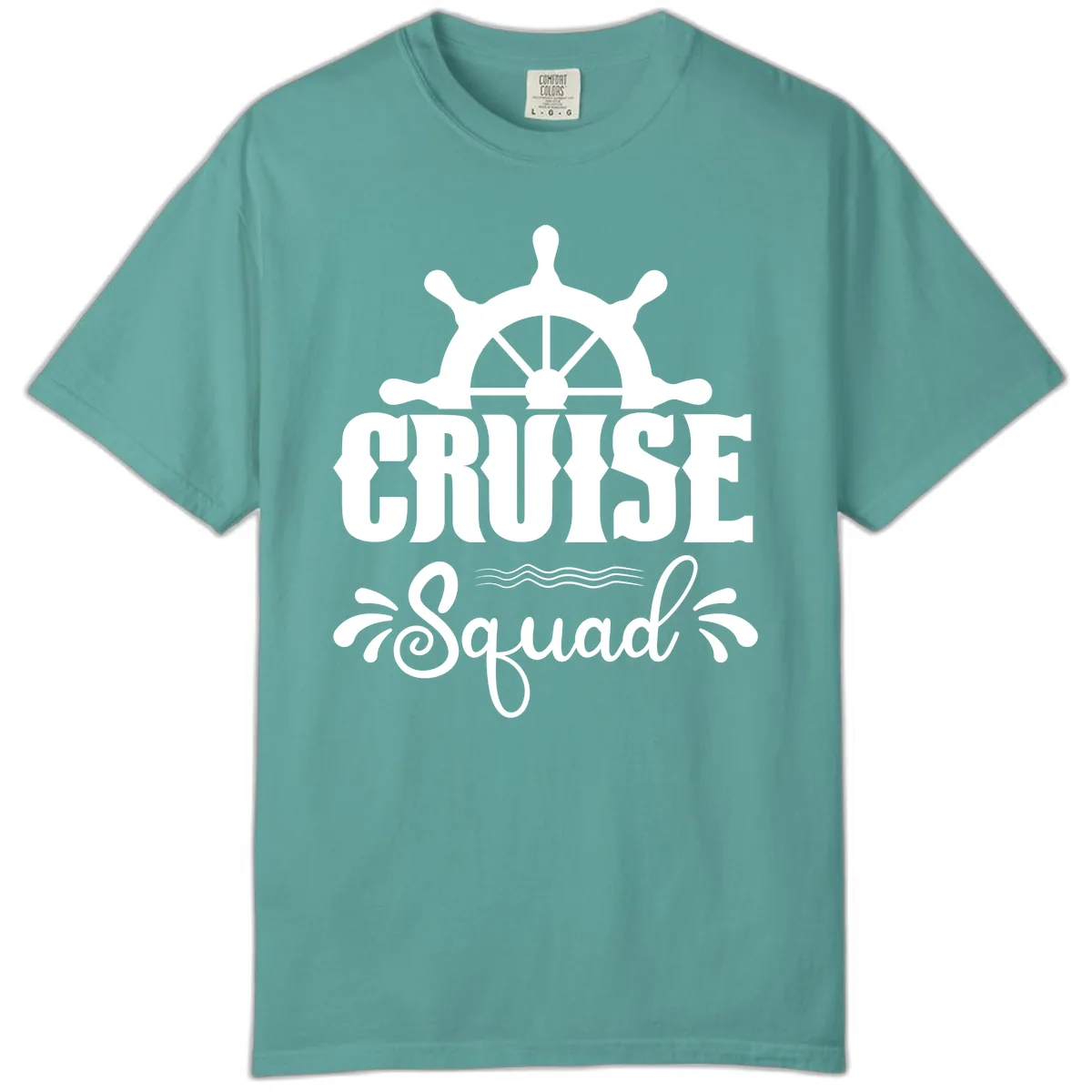 Cruise Squad Ship Wheel Comfort Color in Seafoam