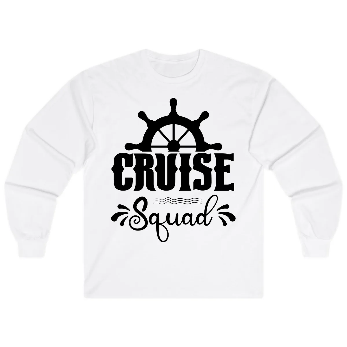 Cruise Squad Ship Wheel Long Sleeve in White