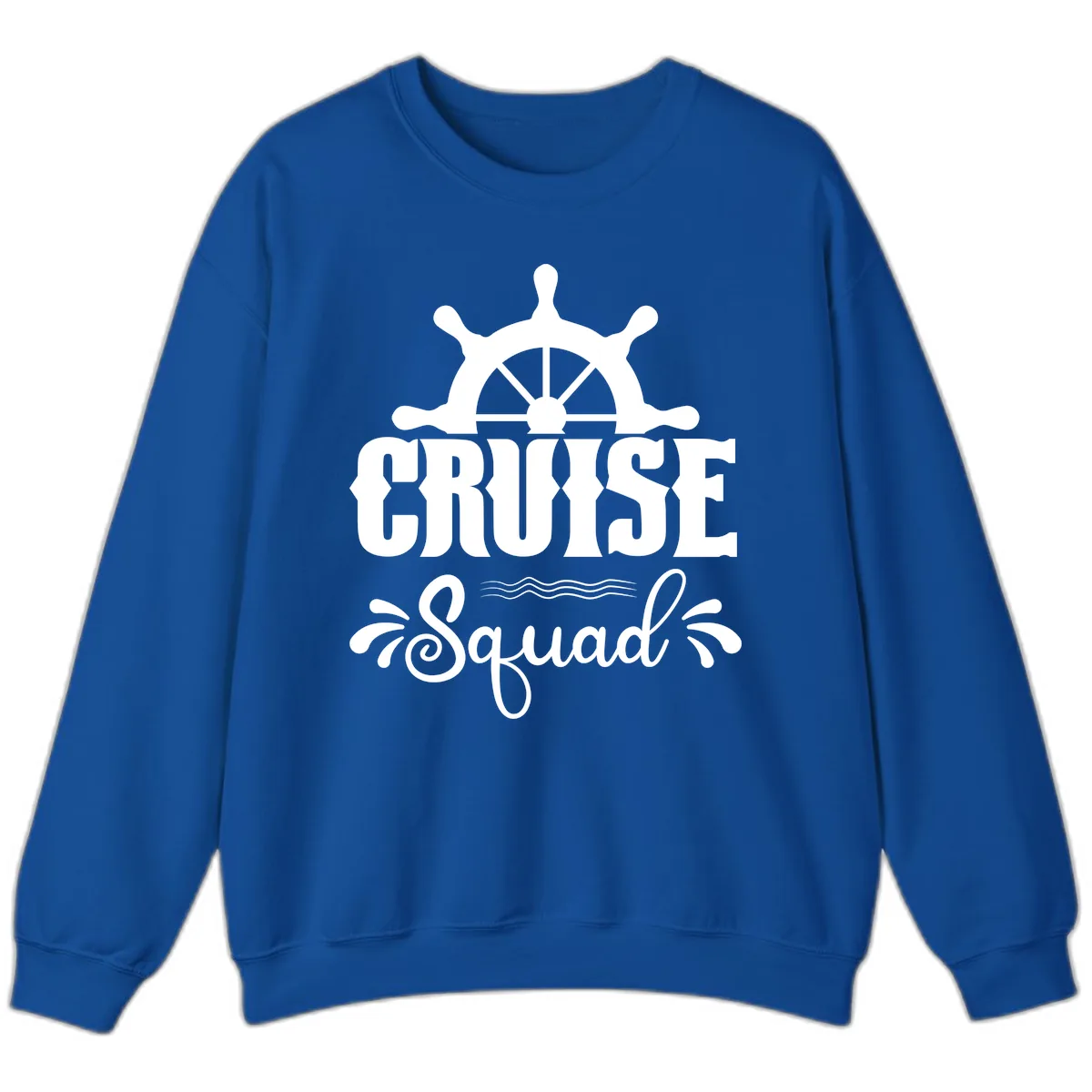 Cruise Squad Ship Wheel Sweatshirt in Royal
