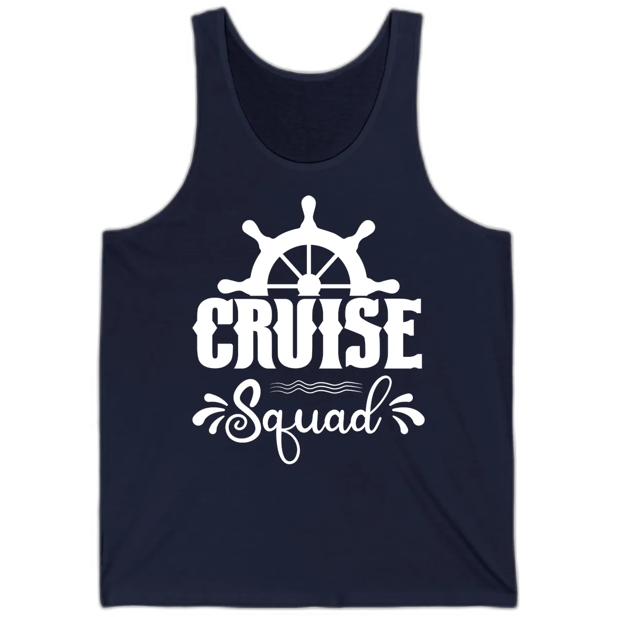 Cruise Squad Ship Wheel Tank in Navy