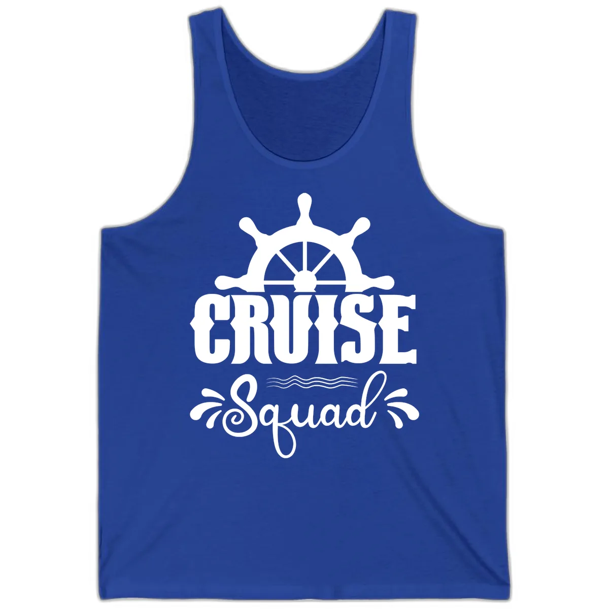 Cruise Squad Ship Wheel Tank in True Royal
