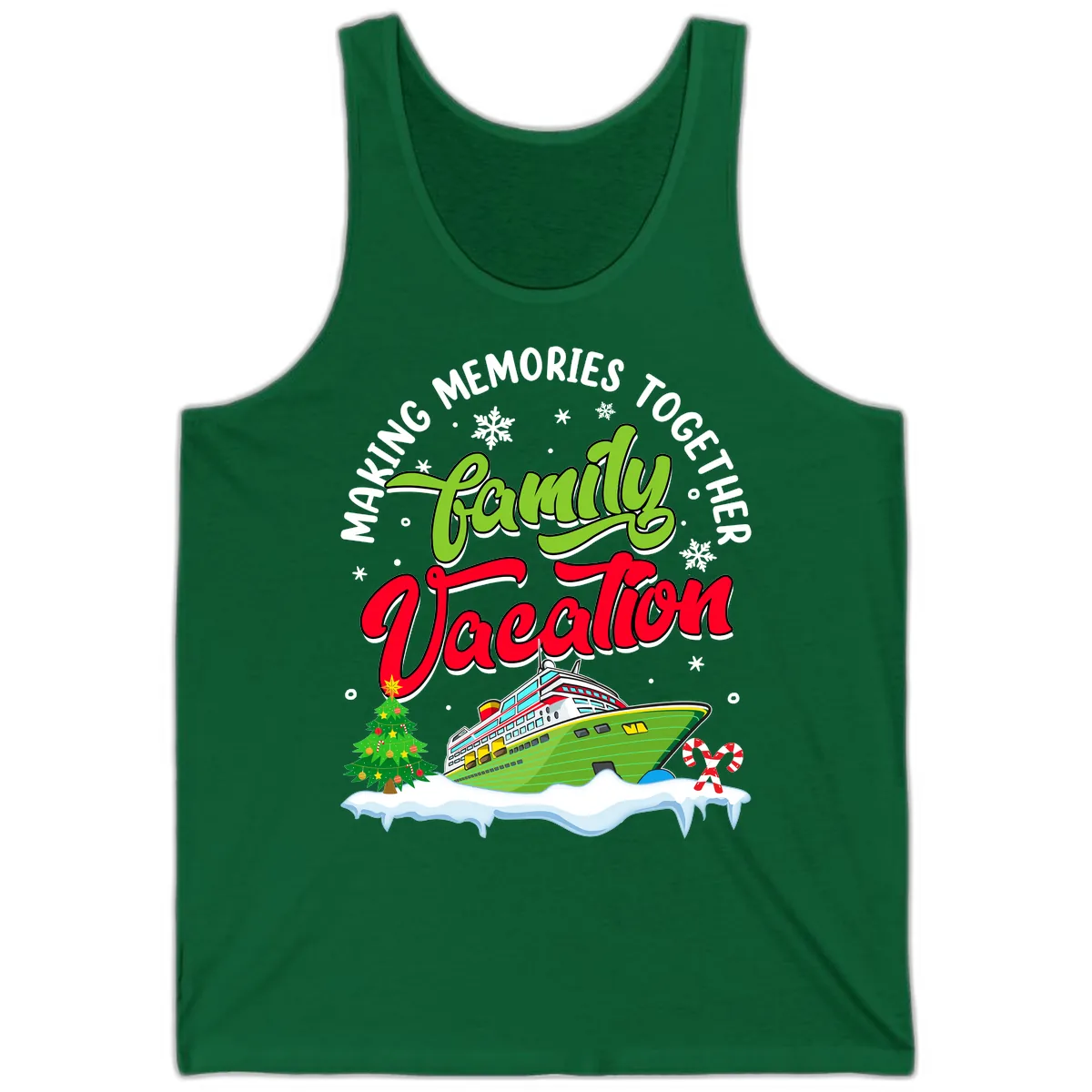 Family Vacation Cruise Ship Holiday Tank in Kelly