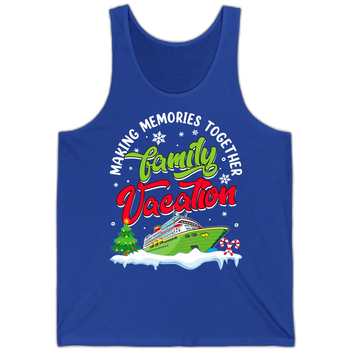 Family Vacation Cruise Ship Holiday Tank in True Royal