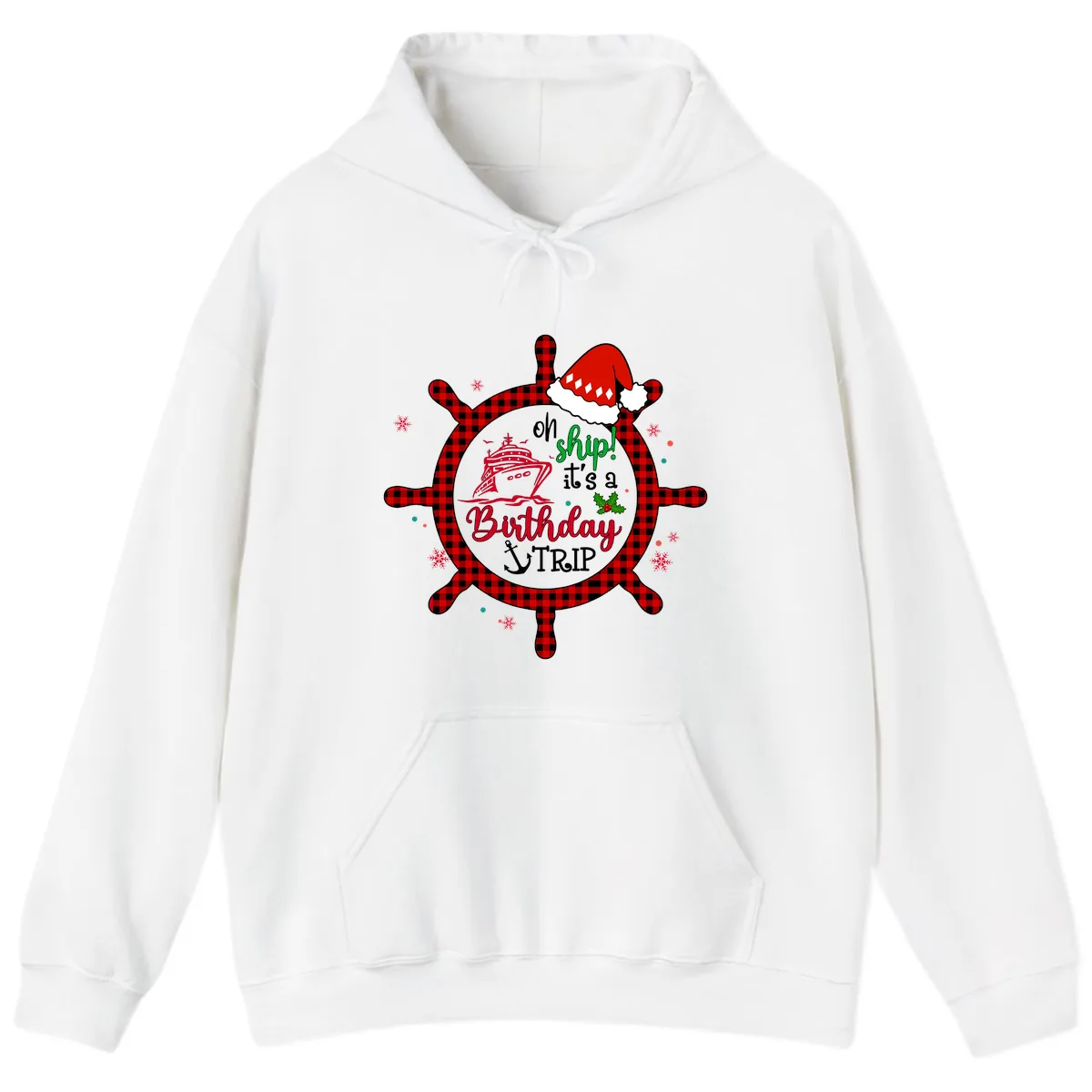 Oh Ship Birthday Cruise Trip Hoodie in White