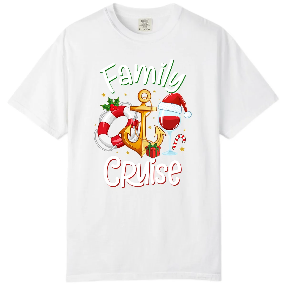 Family Cruise Nautical Holiday Comfort Color in White