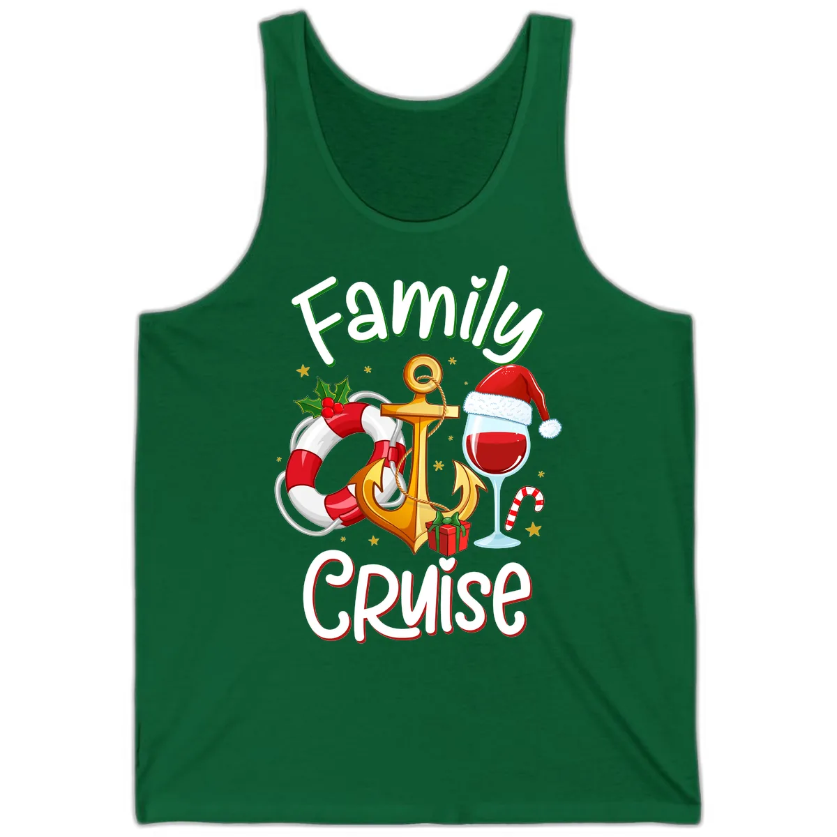 Family Cruise Nautical Holiday Tank in Kelly