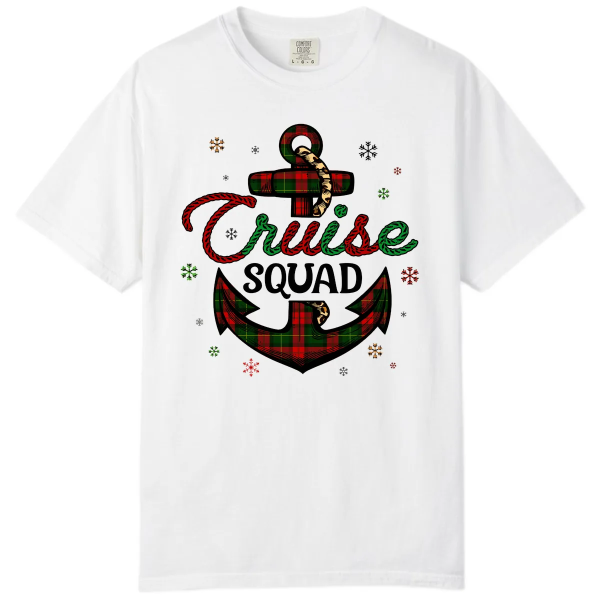 Cruise Squad Anchor Holiday Comfort Color in White