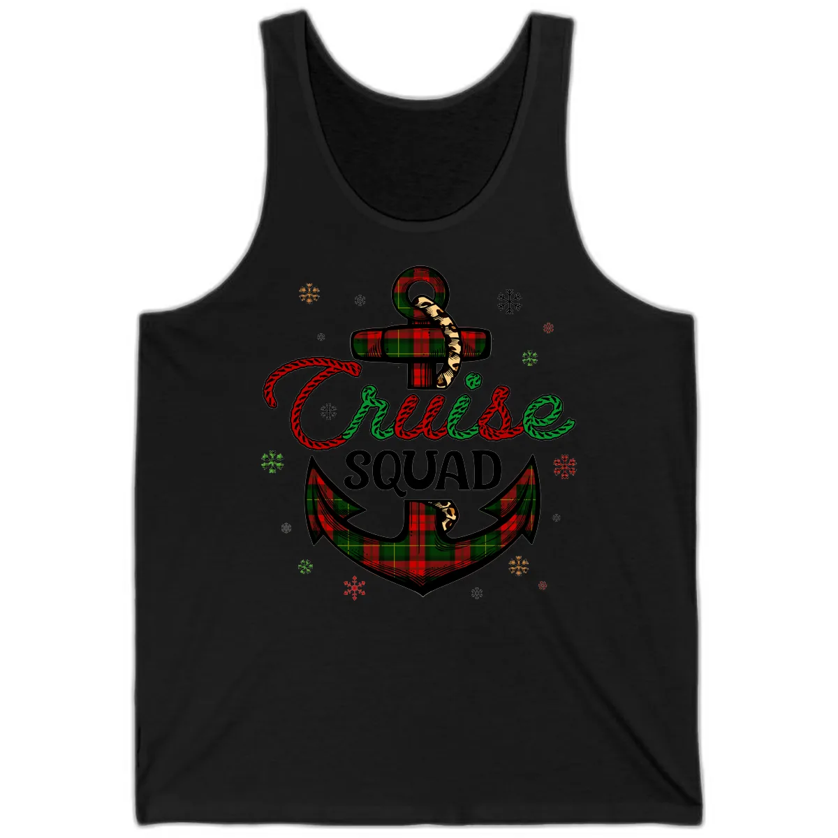 Cruise Squad Anchor Holiday Tank in Black