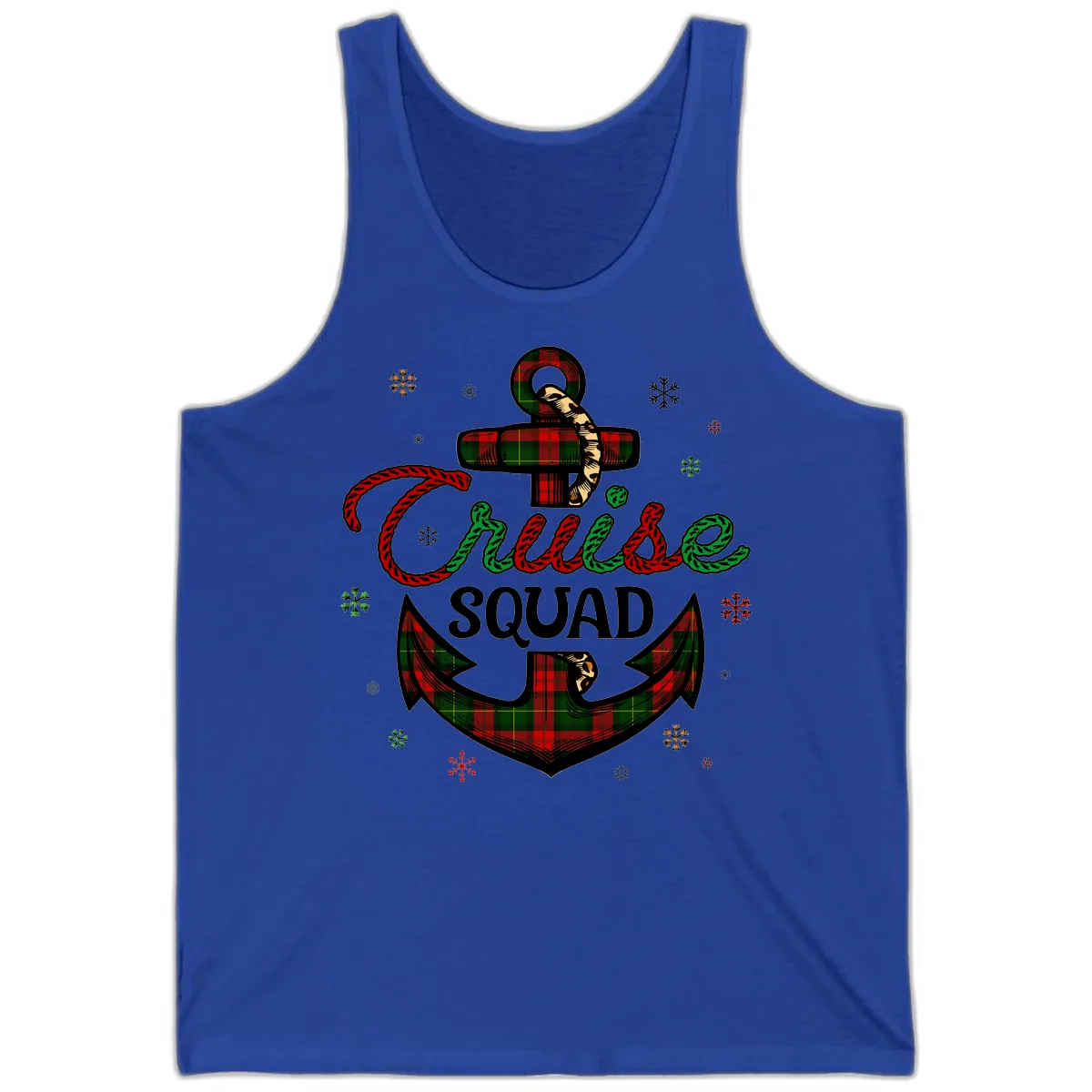 Cruise Squad Anchor Holiday Tank in True Royal