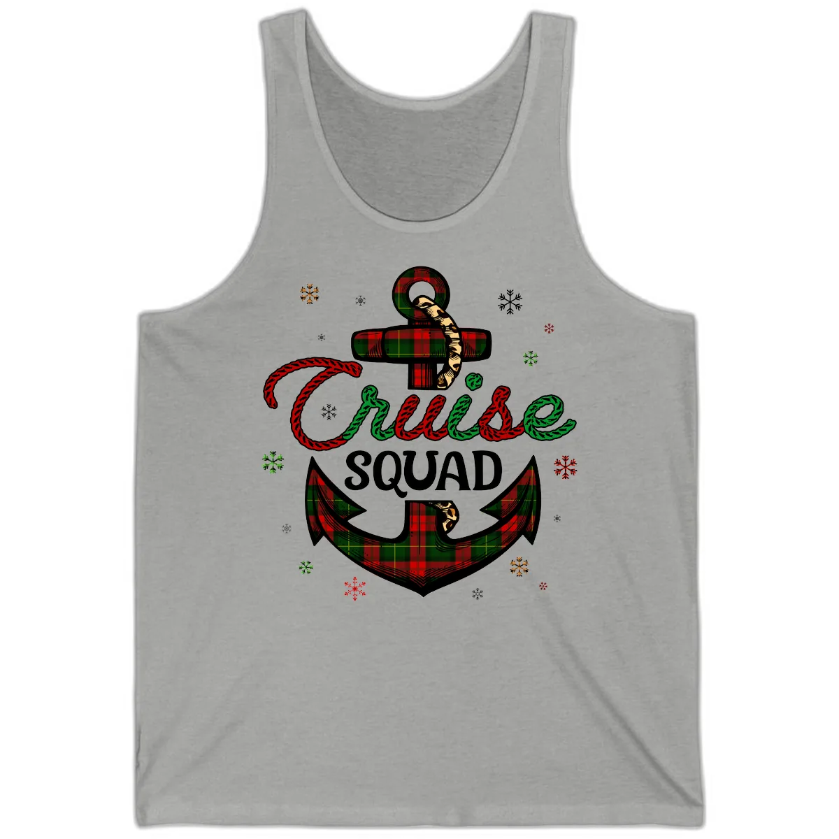 Cruise Squad Anchor Holiday Tank in Athletic Heather