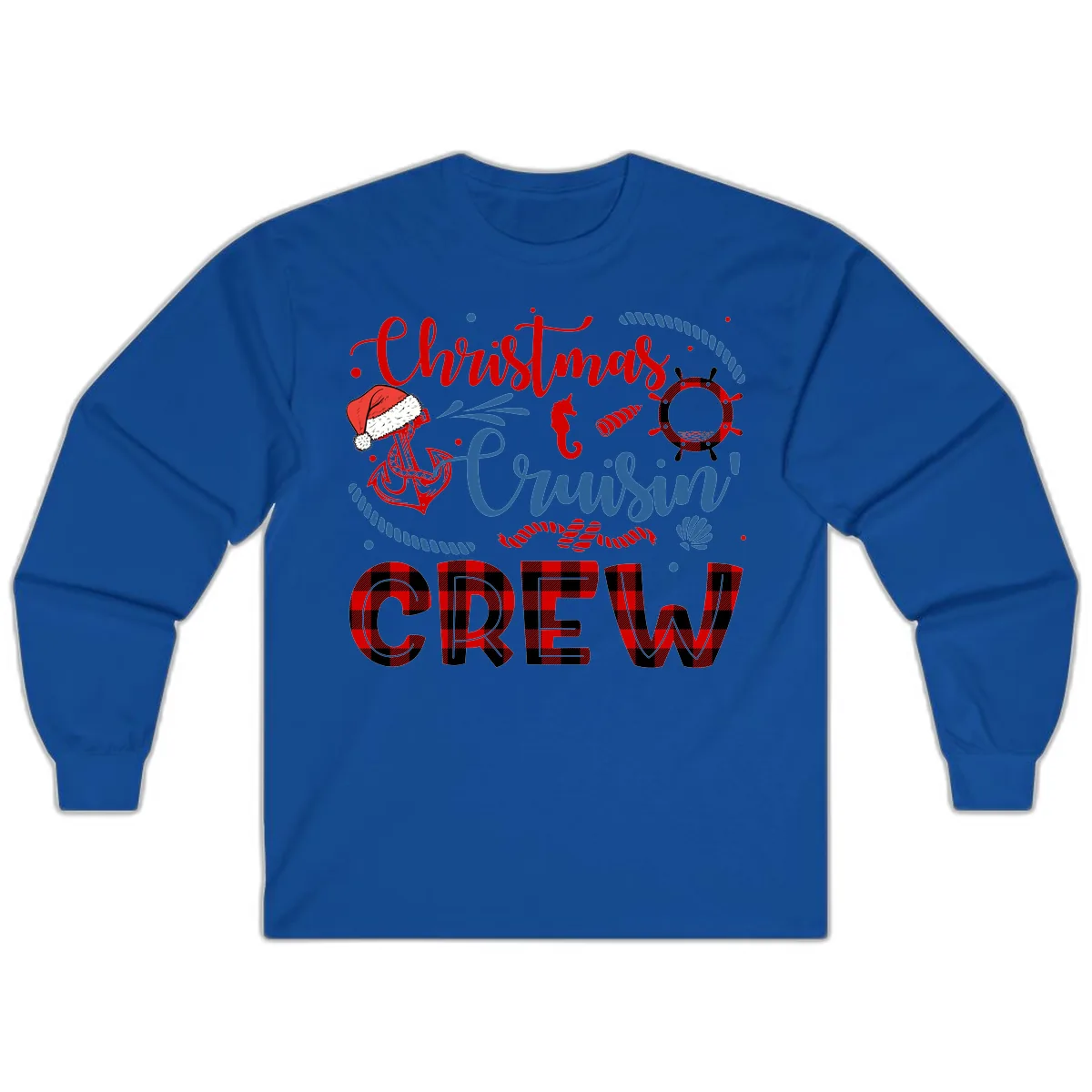 Christmas Cruisin' Cousin Crew Long Sleeve in Royal