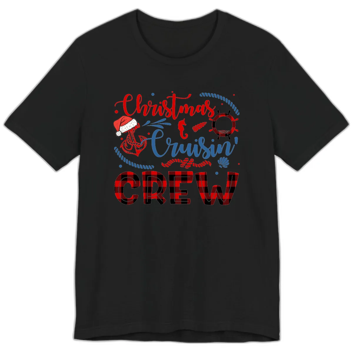 Christmas Cruisin' Cousin Crew Premium T-Shirt in Black