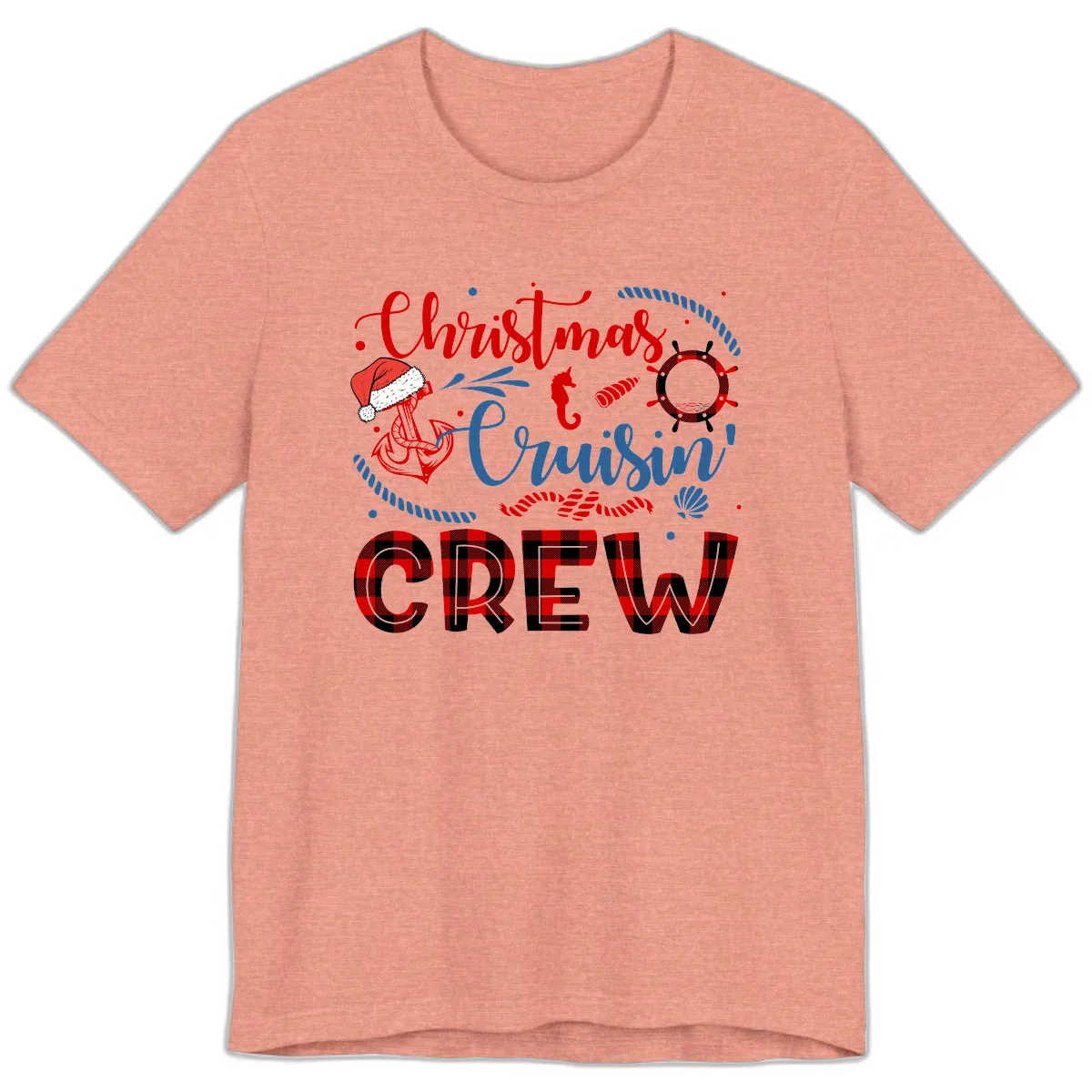 Christmas Cruisin' Cousin Crew Premium T-Shirt in Heather Sunset